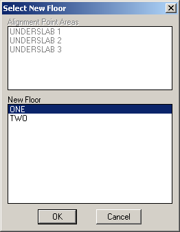 select new floor dialog
